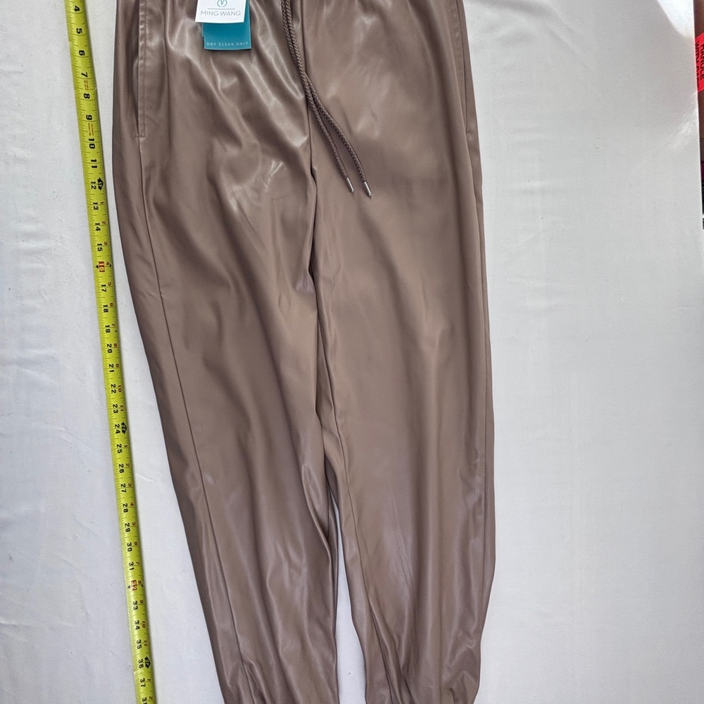 Ming Wang Taupe Joggers